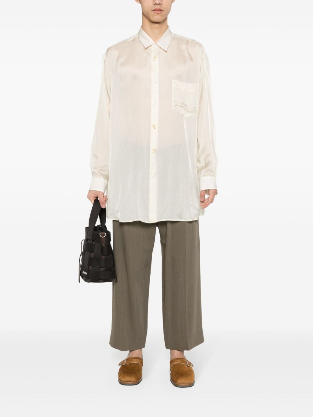 long-sleeves satin shirt - 2