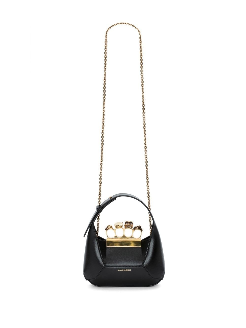 Jewelled Hobo leather mini bag - 5