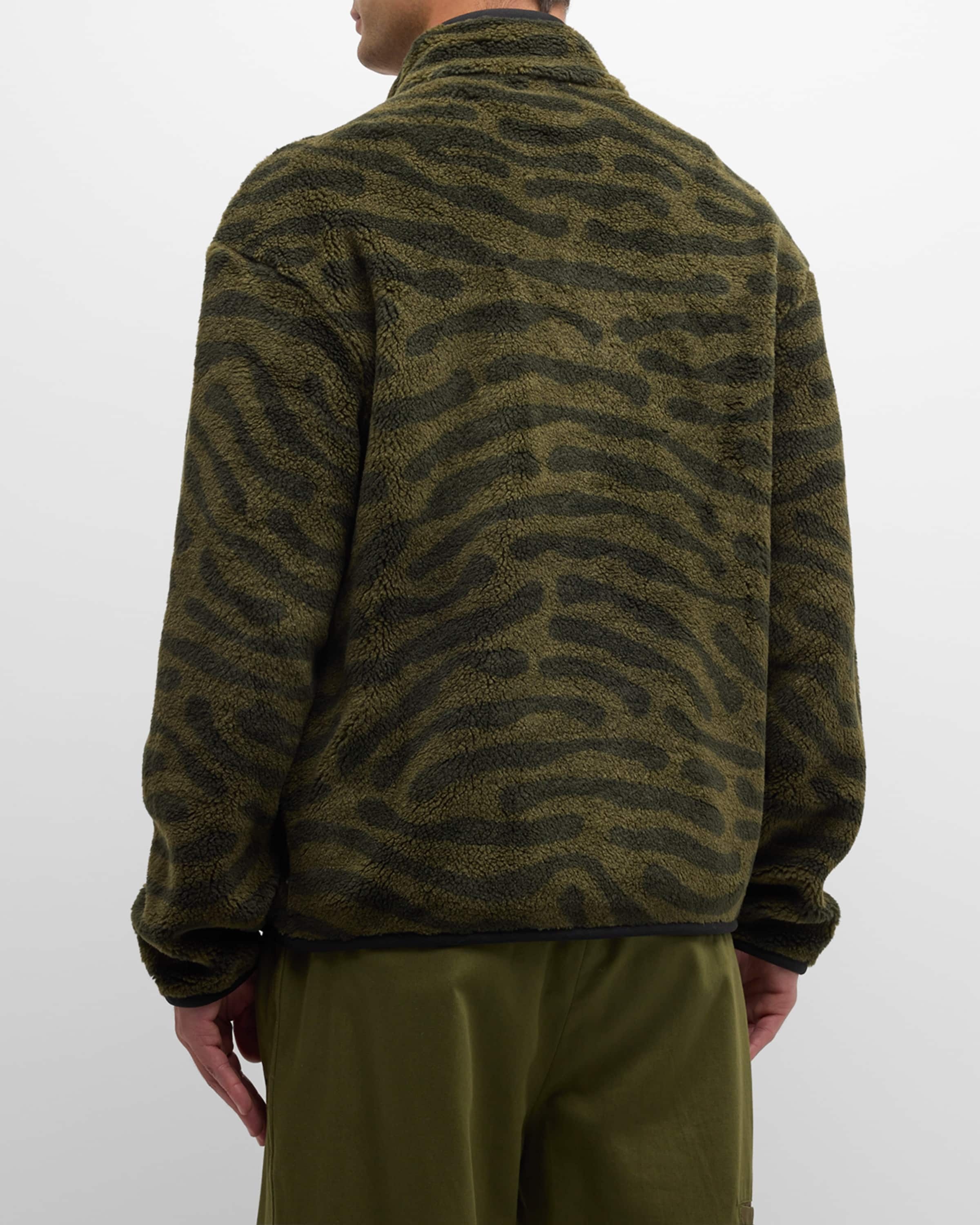 x Salehe Bembury Men's Abstract Fleece Zip Sweatshirt - 4