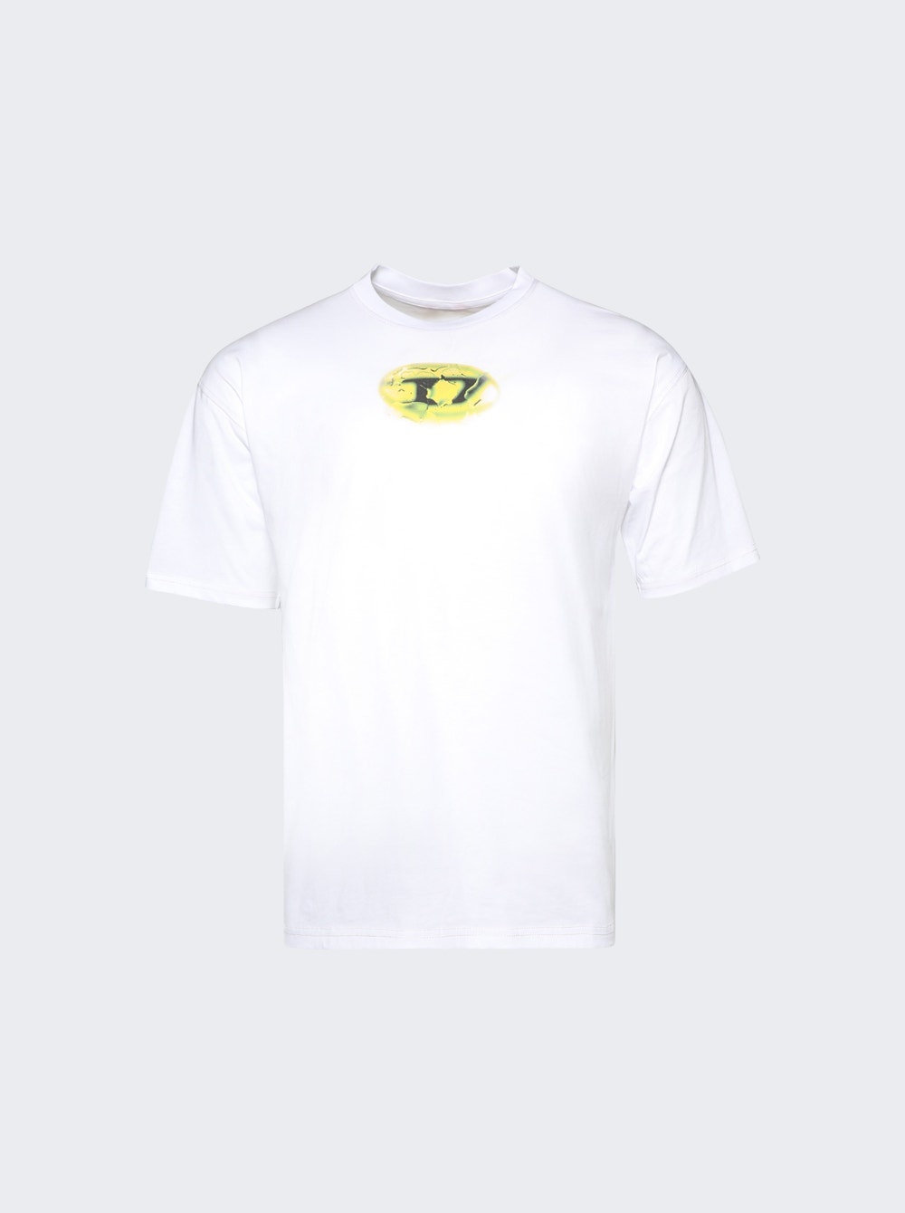 Diesel T-boxt-k3 T-shirt White thewebster REVERSIBLE