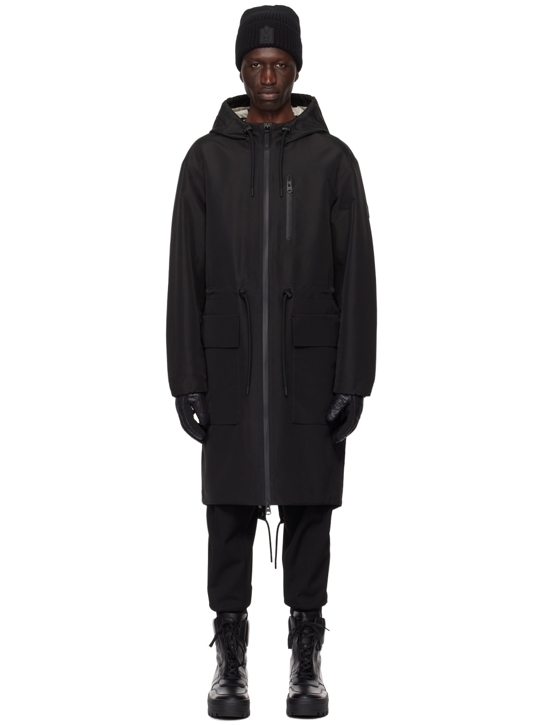 Black Broden Coat - 1