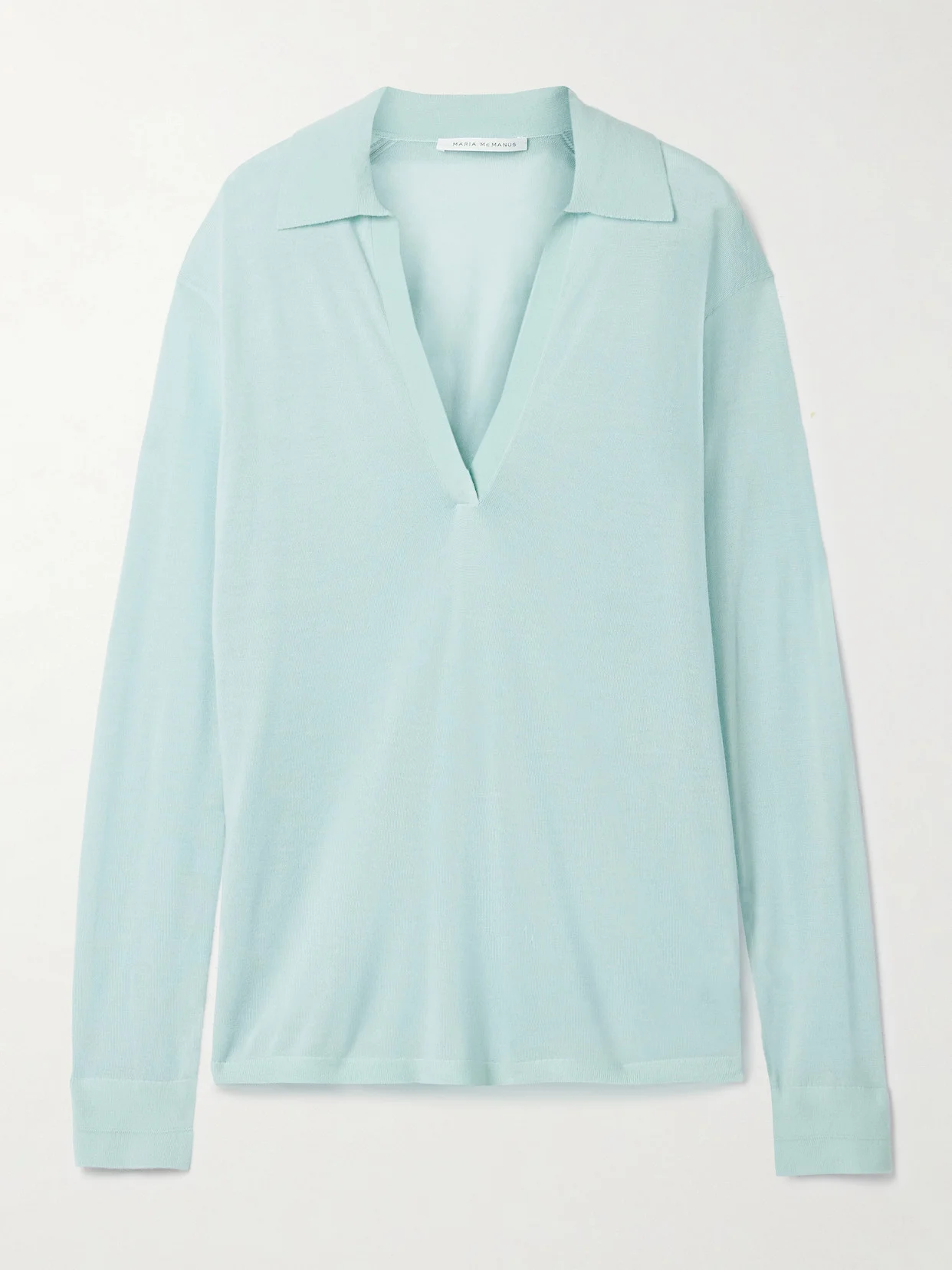 Cashmere Polo Top - 1