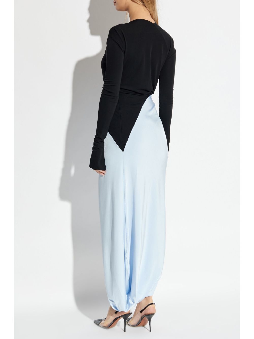 knot-detail jersey gown - 4
