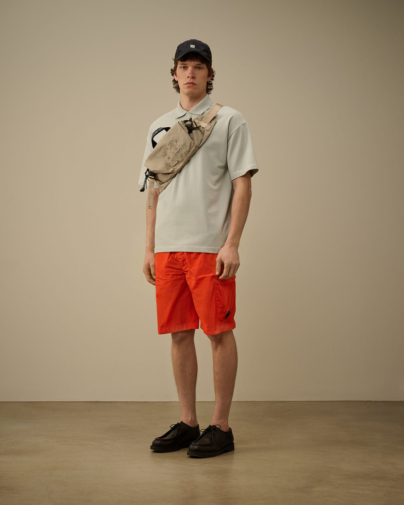 C.P. Company Micro Pattern Jersey Jacquard Polo outlook