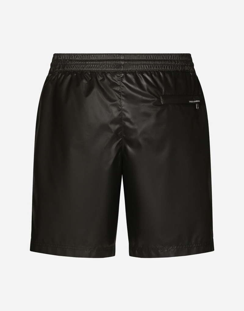 Dolce & Gabbana Mid-length swim trunks with branded band outlook