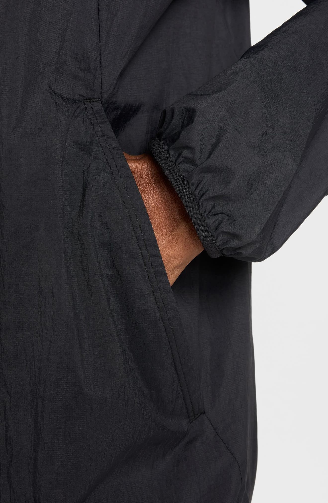 Nike Stride Dri-FIT UV Hooded Running Jacket in 010 Black/refsil at Nordstrom - 3