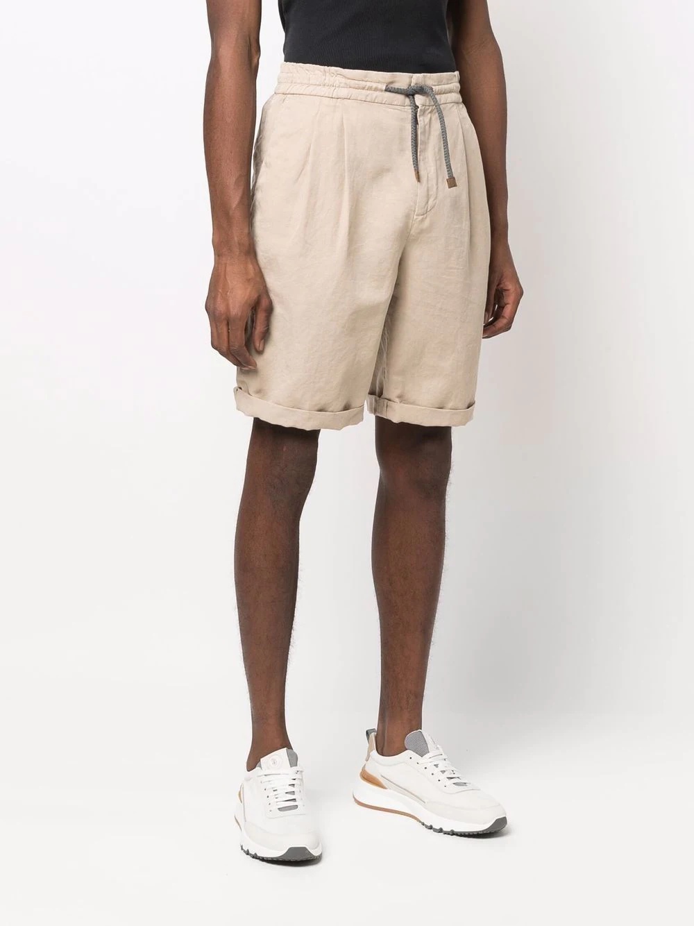 drawstring chino shorts - 3