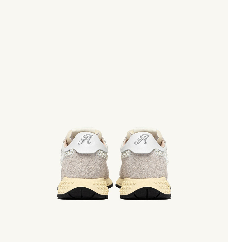 REELWIND LOW SNEAKERS IN WHITE NYLON AND SUEDE 4