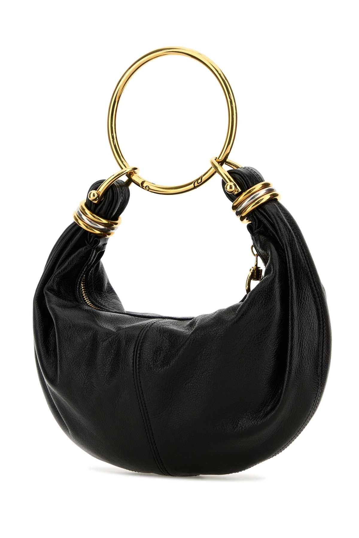Chloe Women Black Leather Bracelet Handbag - 2
