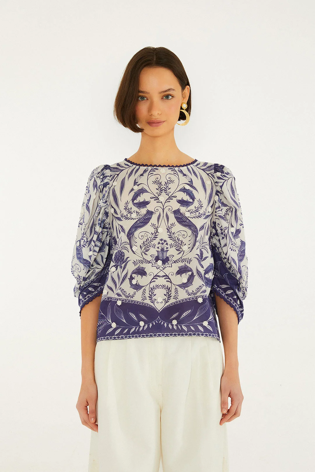 Off-White Nina 3D Flowers Blouse - 1