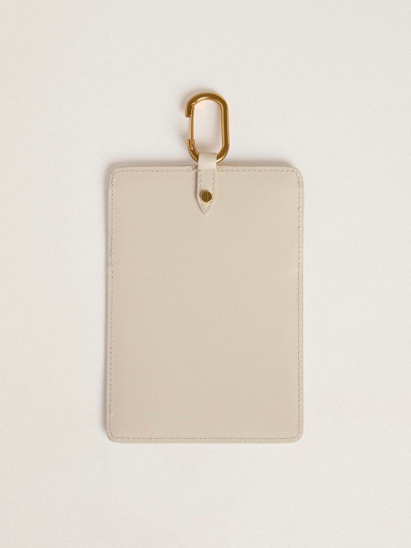 Golden Goose Worn white document holder outlook
