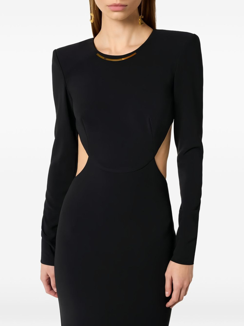 cut-out train asymmetric dress 4