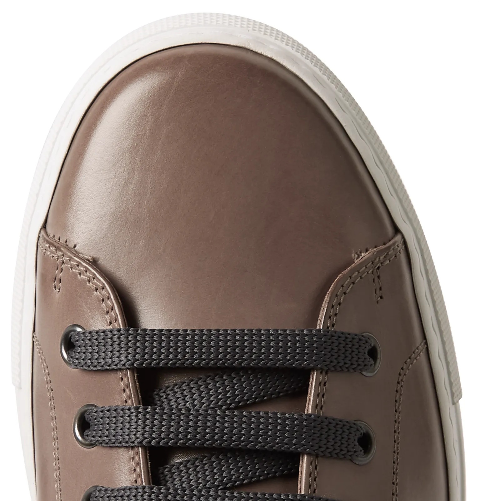 Sotto Burnished-Leather Sneakers - 15