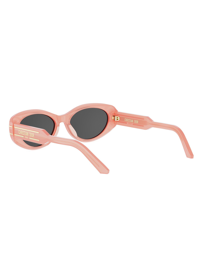 Women's DiorSignature B8U 53MM Butterfly Sunglasses - Shiny Pink And Smoke 4
