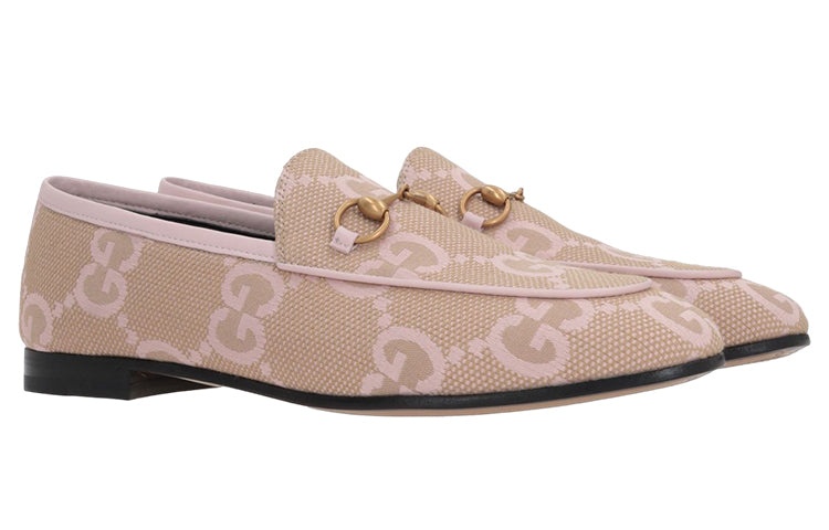 (WMNS) Gucci Jordaan Jumbo GG Loafers 'Pink' 431467-FABB1-8869 - 3