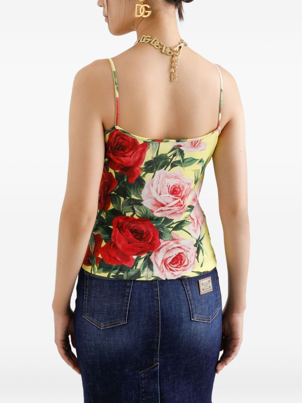 rose-print top - 3