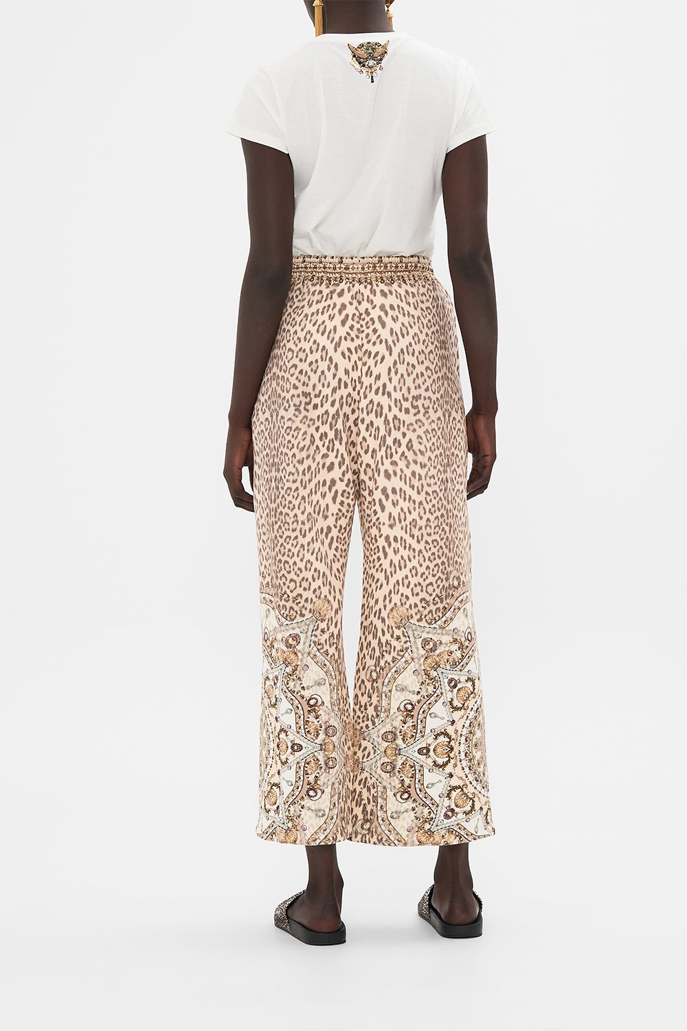 EMBELLISHED STRAIGHT LEG TRACK PANT - 3