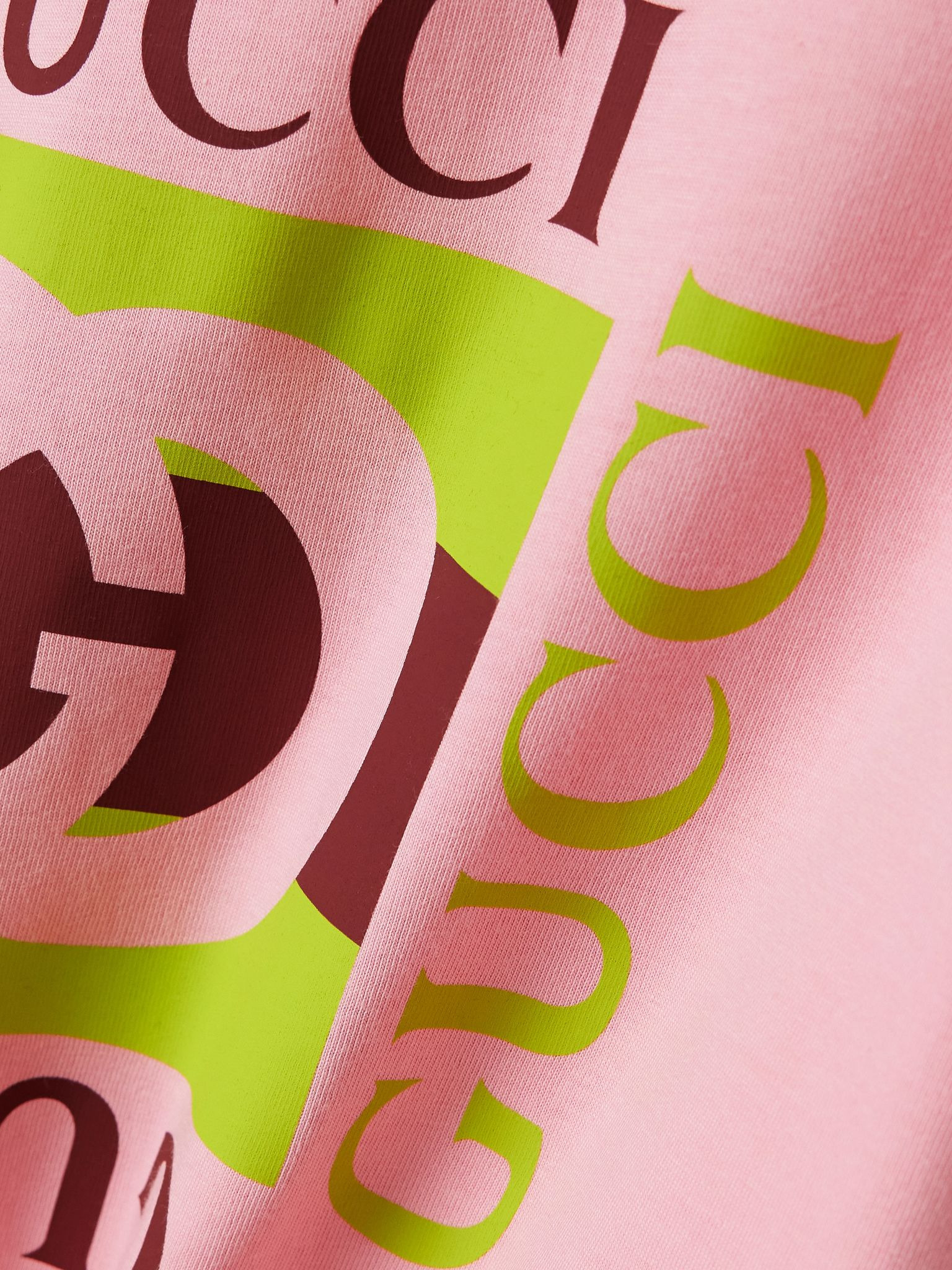 Oversized printed cotton-jersey T-shirt Pink - 5