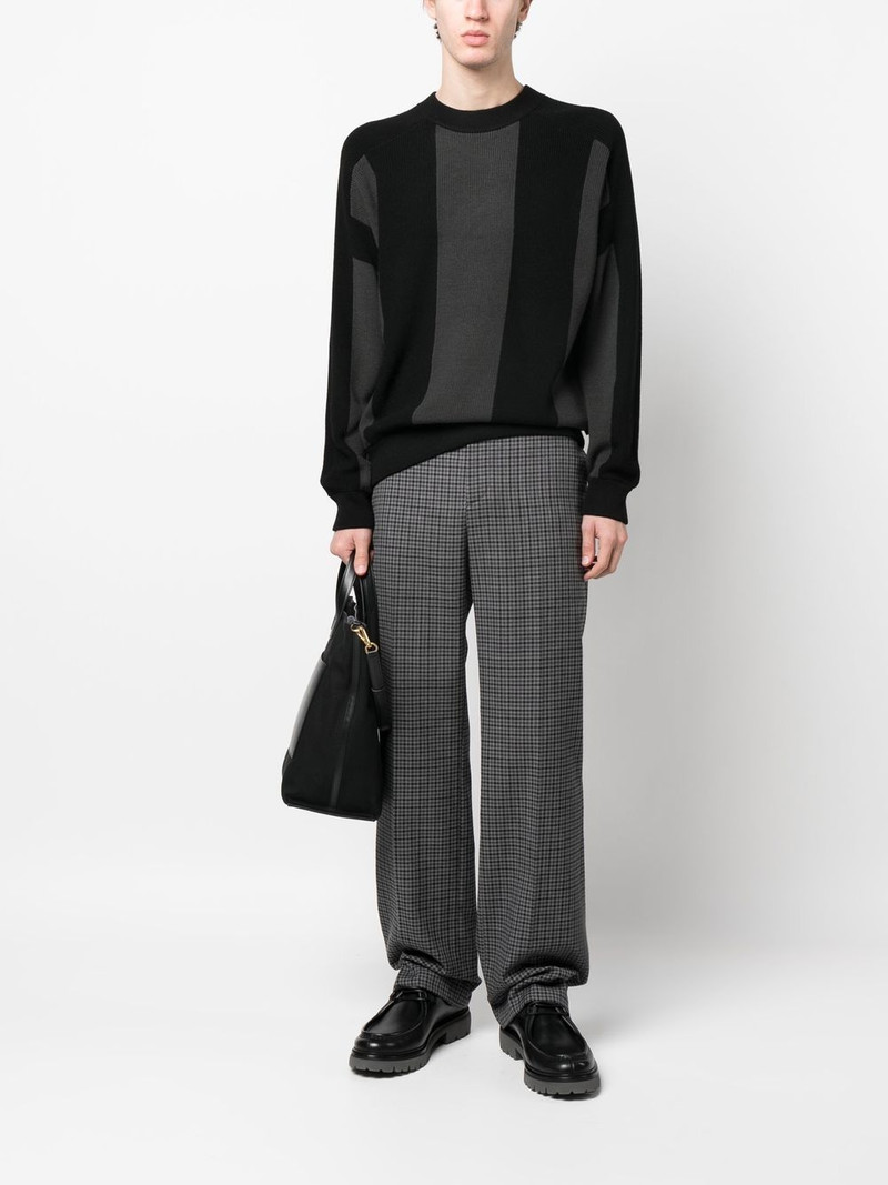 EMPORIO ARMANI chunky-knit striped jumper outlook