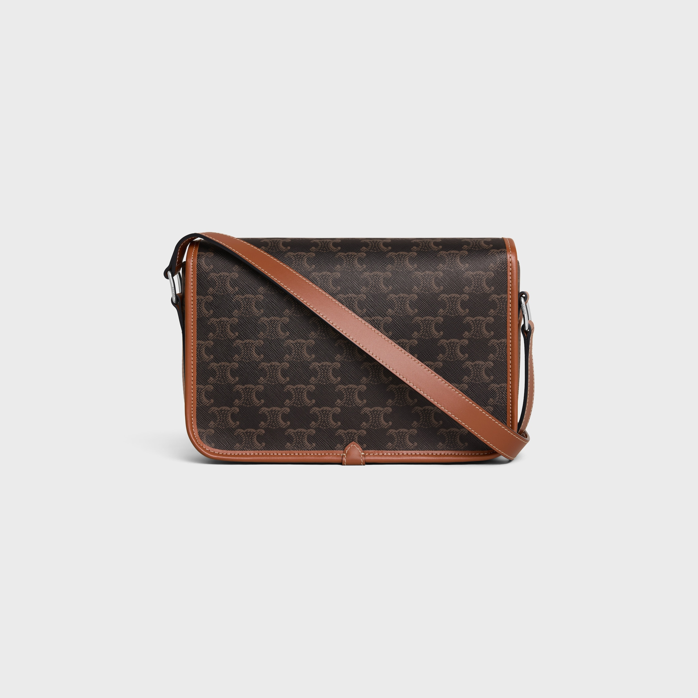 SMALL FOLCO MESSENGER in Triomphe Canvas and calfskin - 3