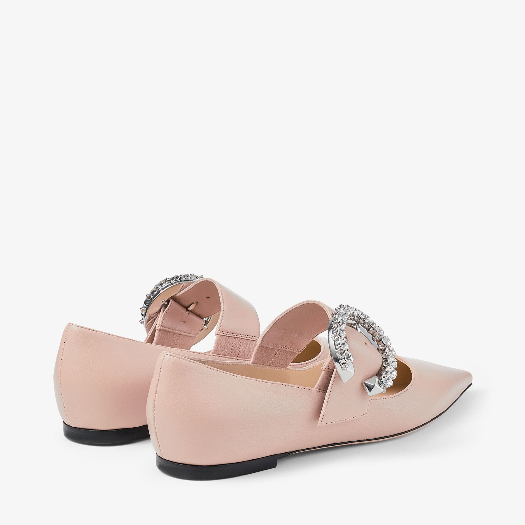 Melva Ballerina
Macaron Nappa Leather d'Orsay Pumps with Crystal Buckle - 5