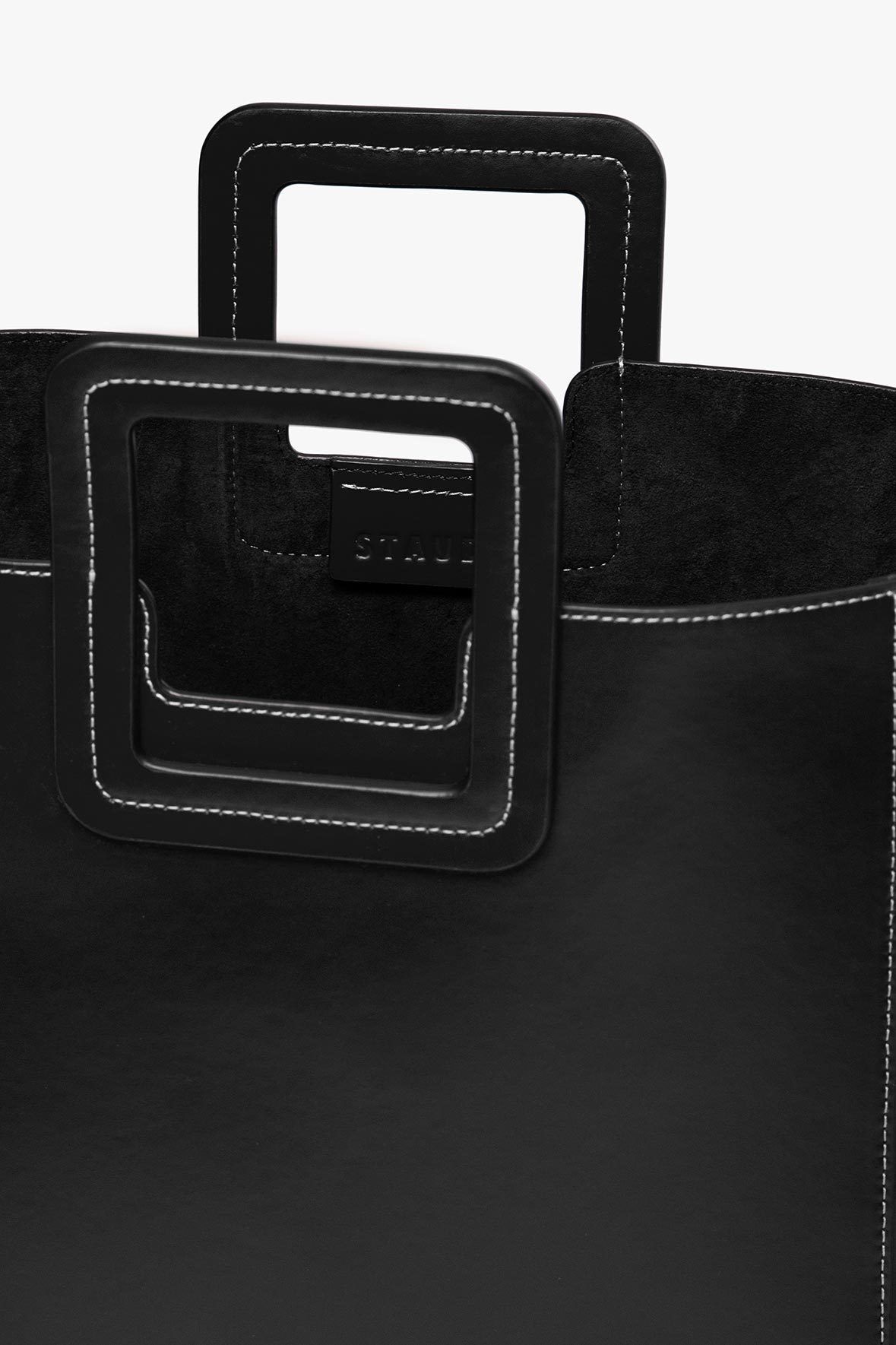 STAUD SHIRLEY LEATHER BAG | BLACK - 5