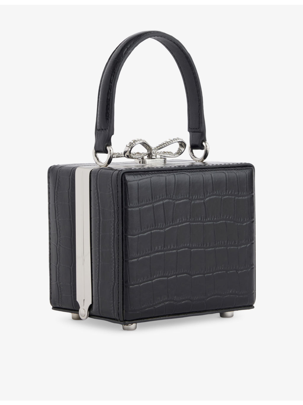 Faux-Croc Leather Micro Bag - 5
