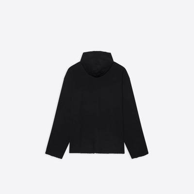 BALENCIAGA Free No Rib Hoodie in Black outlook