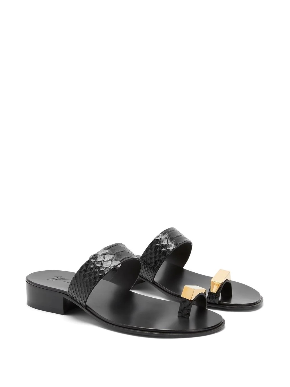 Bardack snakeskin-effect sandals - 2