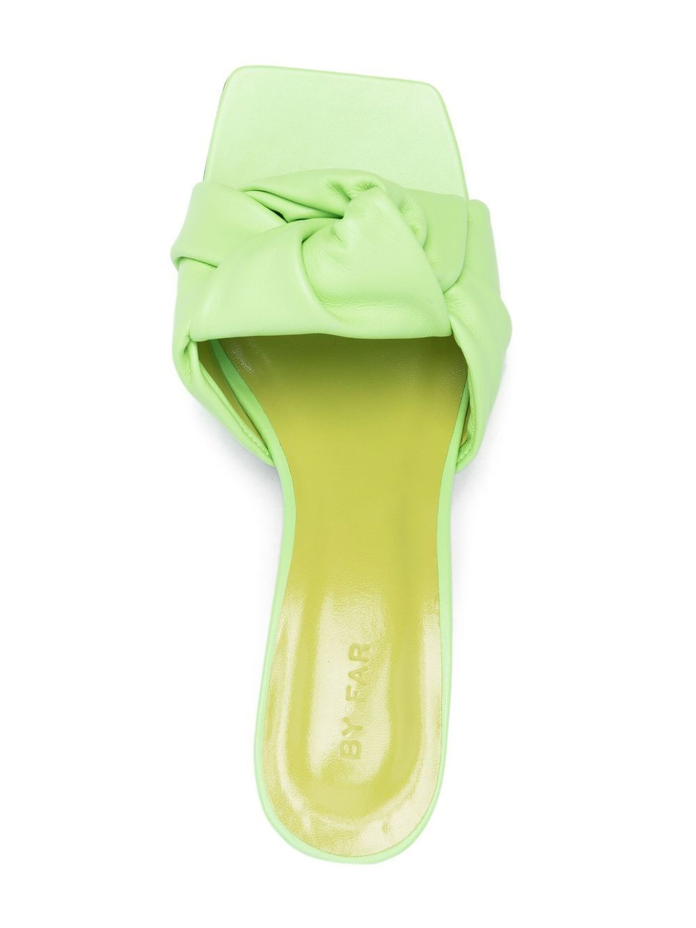 75mm leather knot-detail mules - 4