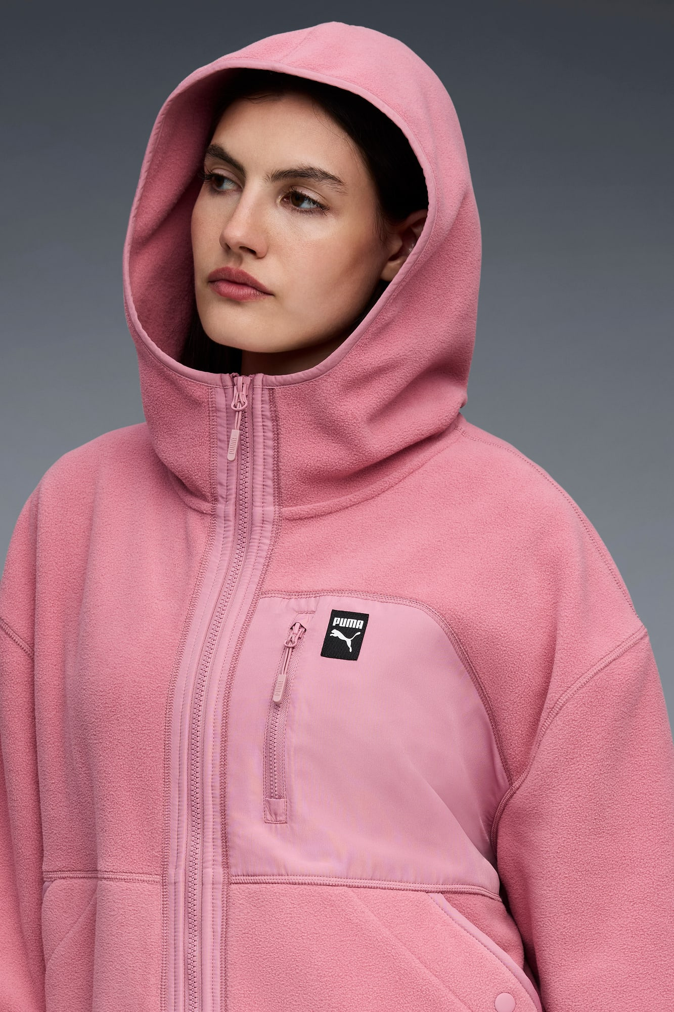 Polar Fleece Hooded Jacket Women - 4