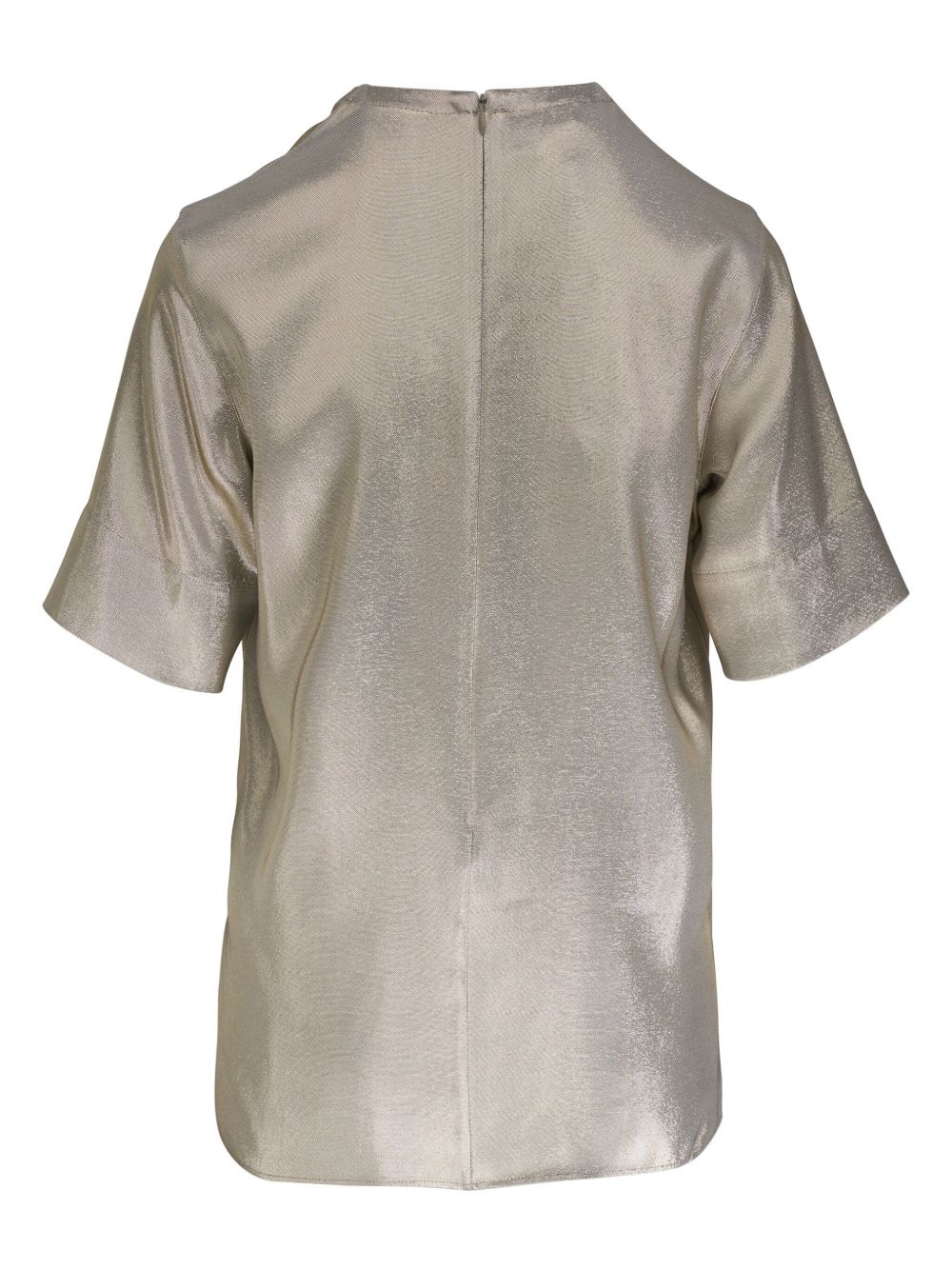 lurex-detail T-shirt - 2