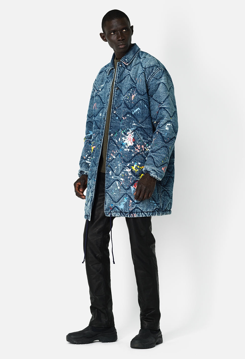 QUILTED OVERSIZED COACHS JACKET - 5