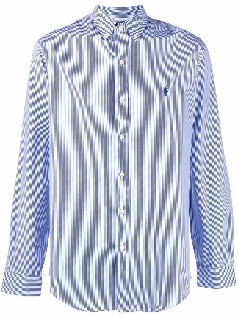logo striped shirt 1