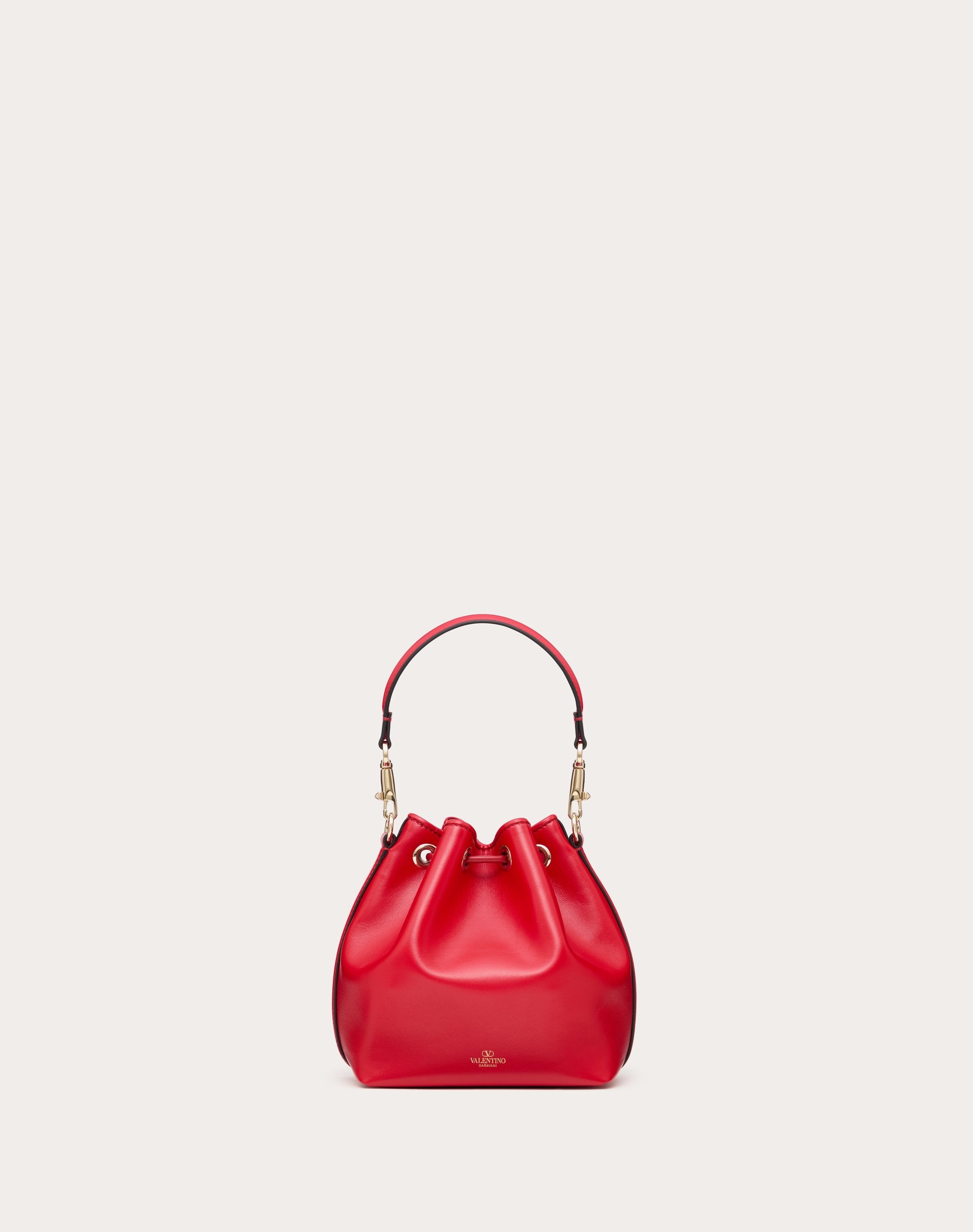 VALENTINO GARAVANI LOCÒ CALFSKIN BUCKET BAG - 4