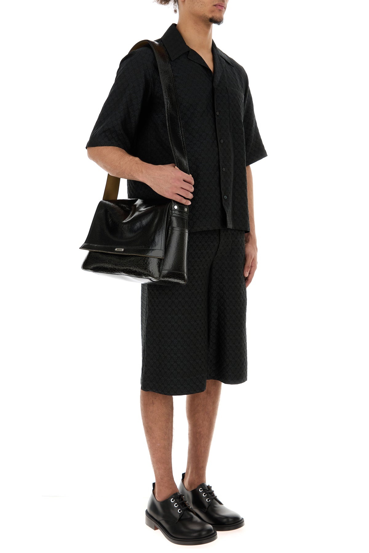 Black viscose blend shirt - 6