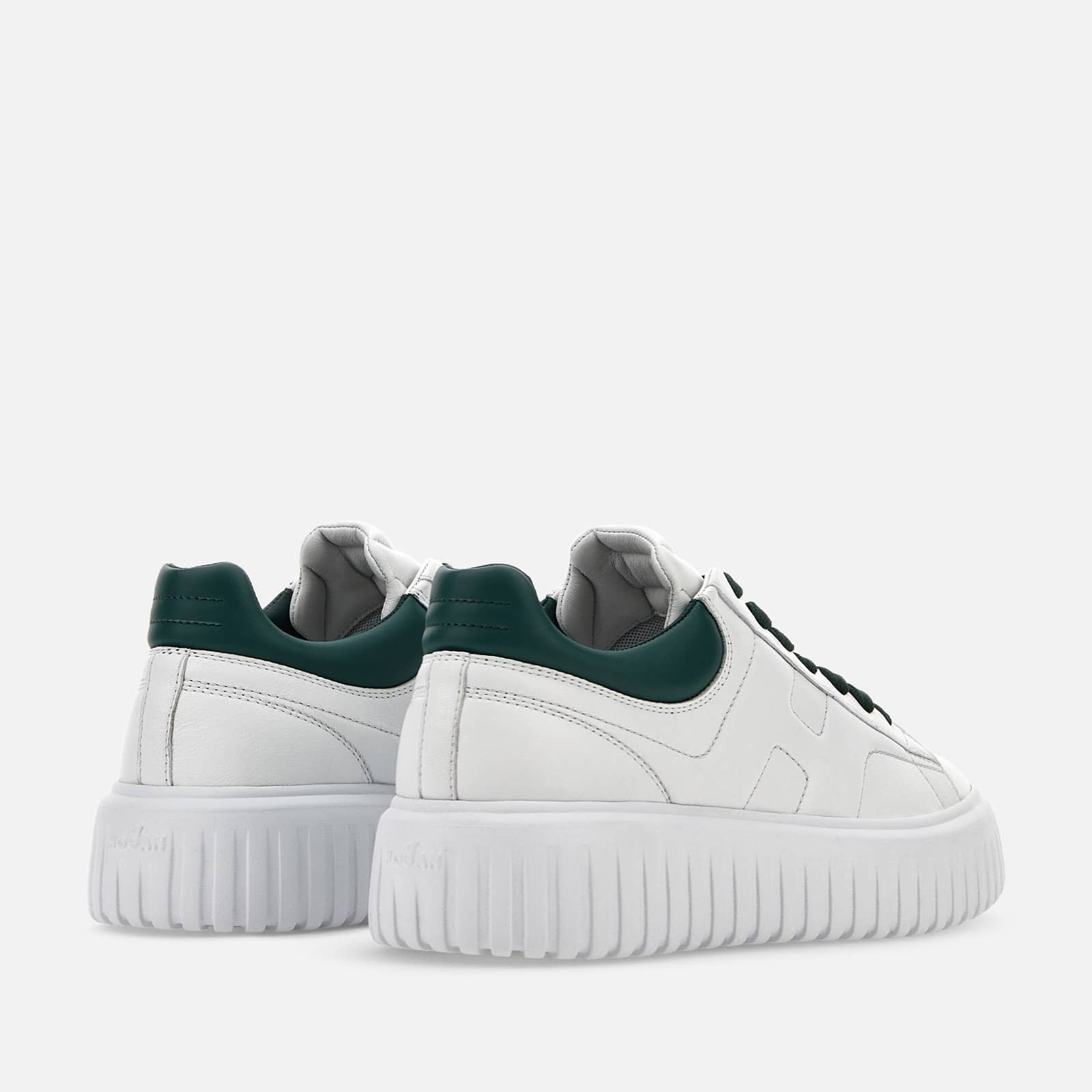 HOGAN Sneakers Hogan H-Stripes White Green | REVERSIBLE