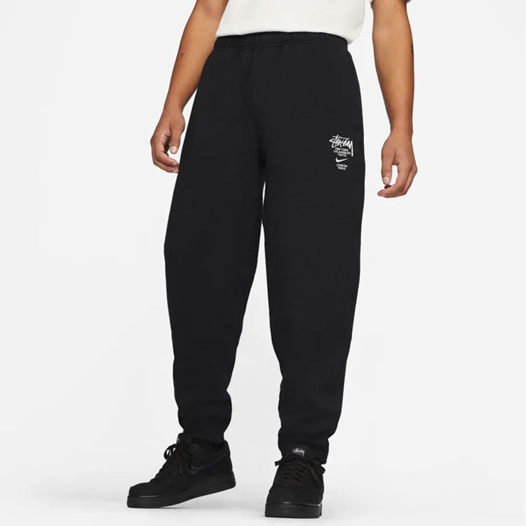 Stussy x Nike International Sweatpants 'Black' DC4227-010 - 3
