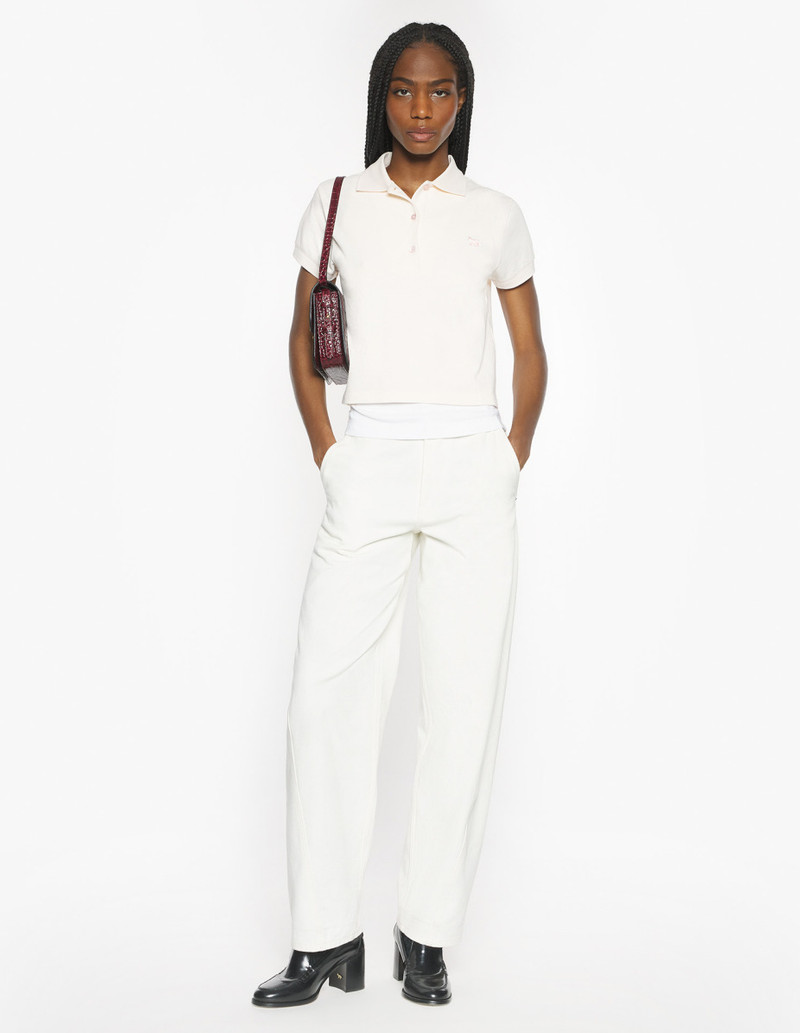 Maison Kitsuné BABY FOX CROPPED POLO outlook