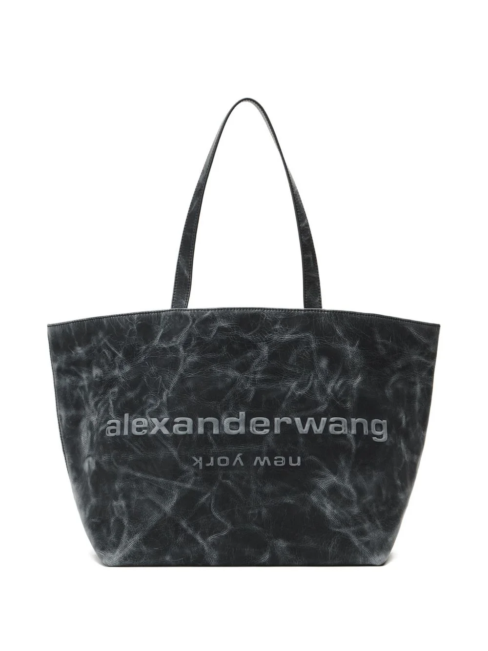 Punch logo-embossed tote bag - 1
