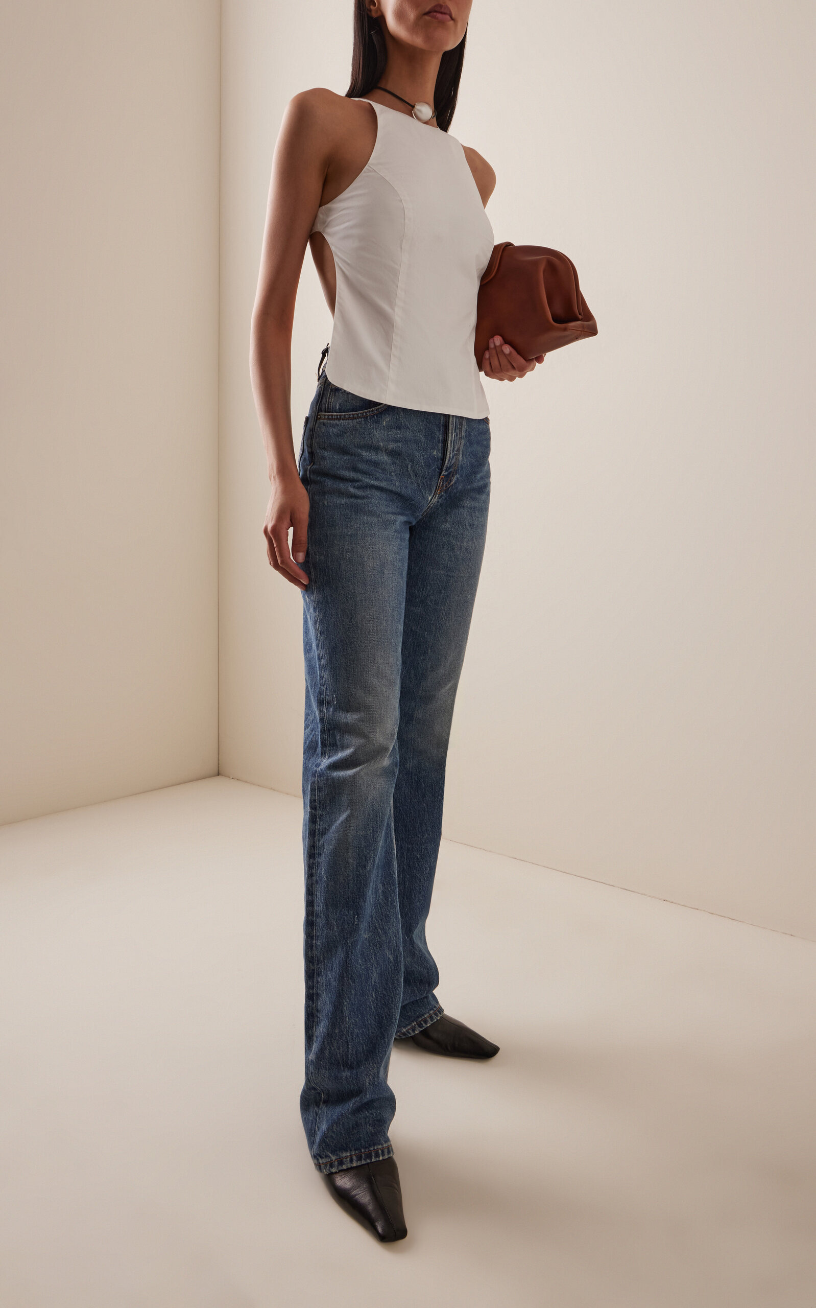 Star Rigid High-Rise Straight-Leg Jeans dark wash - 2
