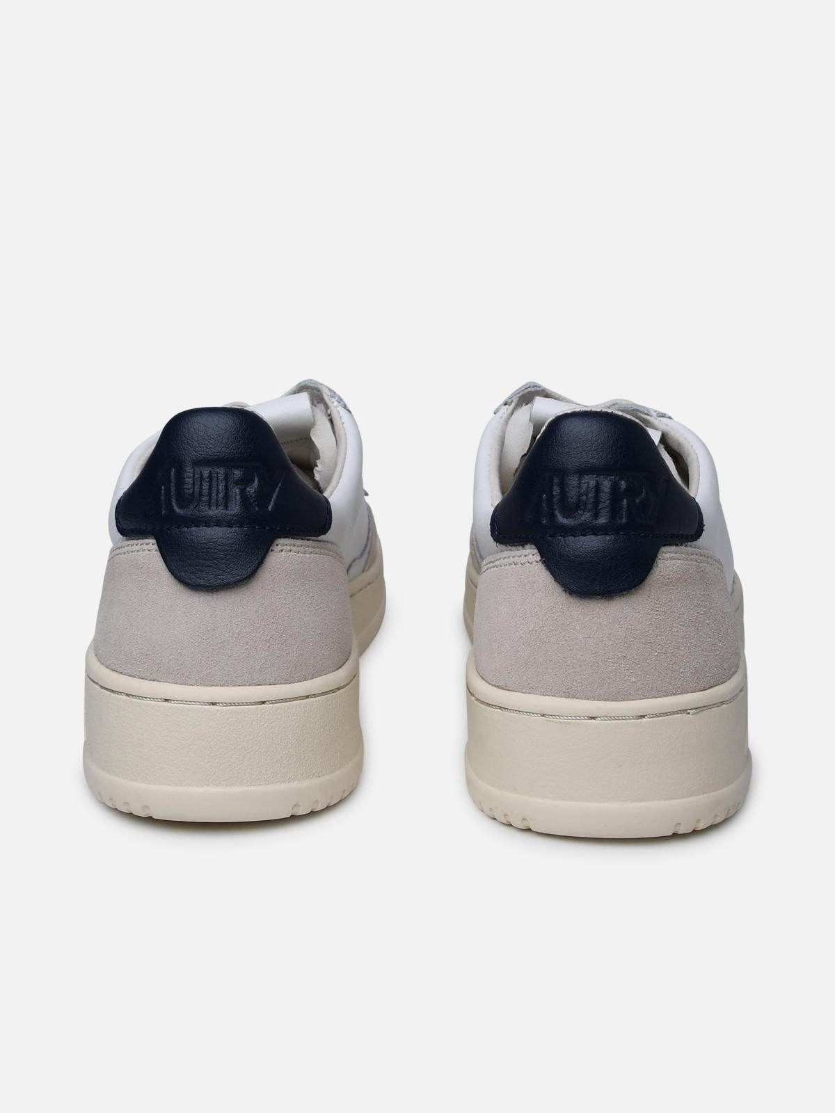 TWO-TONE LEATHER SNEAKERS - 4