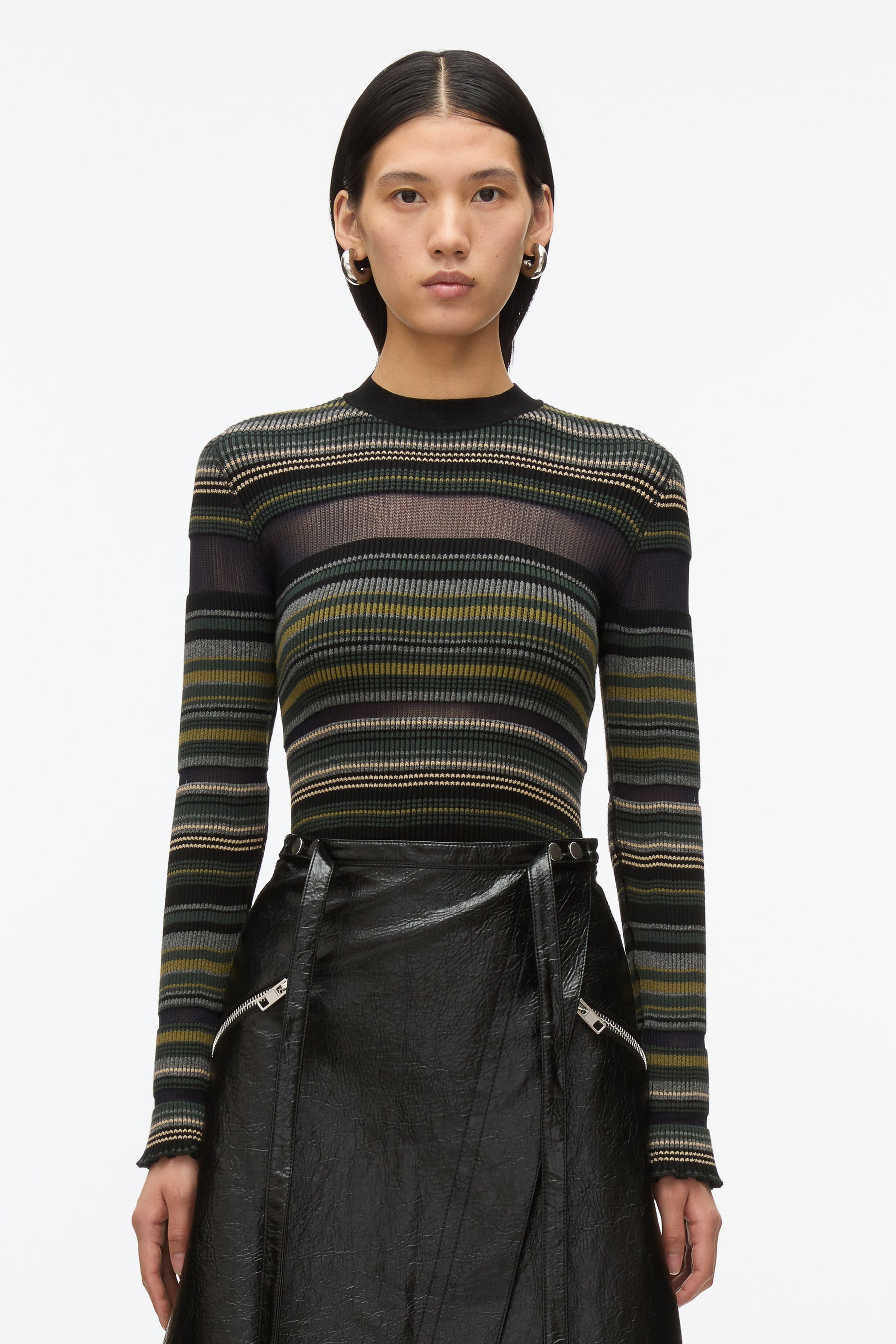 Reversible Stripe Knit Top - 2