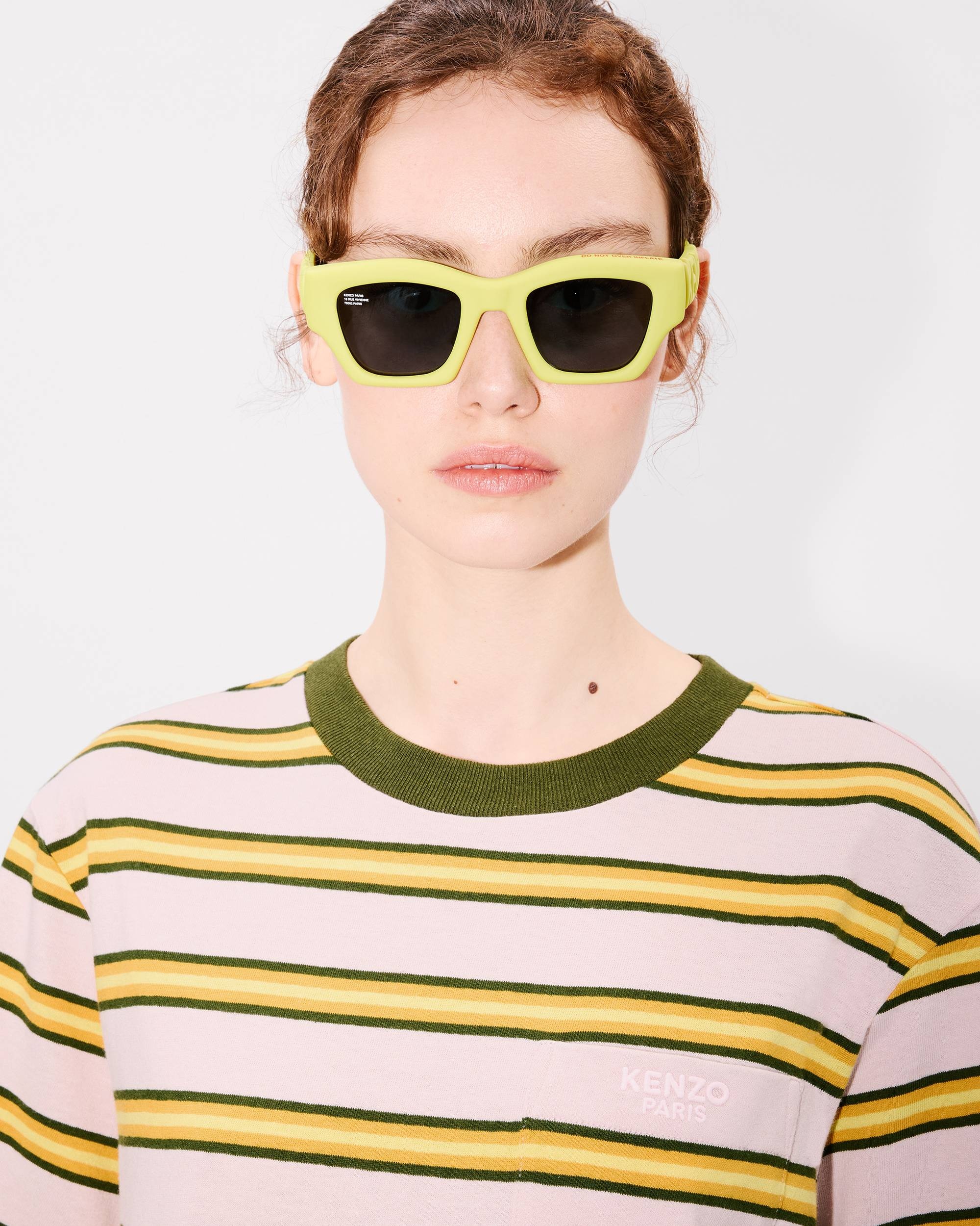 'KENZO Coast Lines' long T-shirt dress in cotton linen - 5