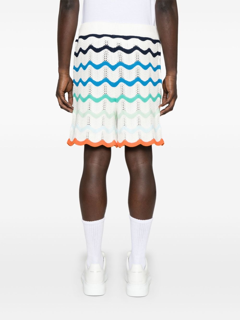 Gradient Wave crochet shorts - 4