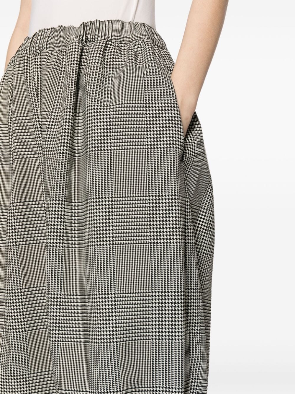 houndstooth tapered trousers - 5