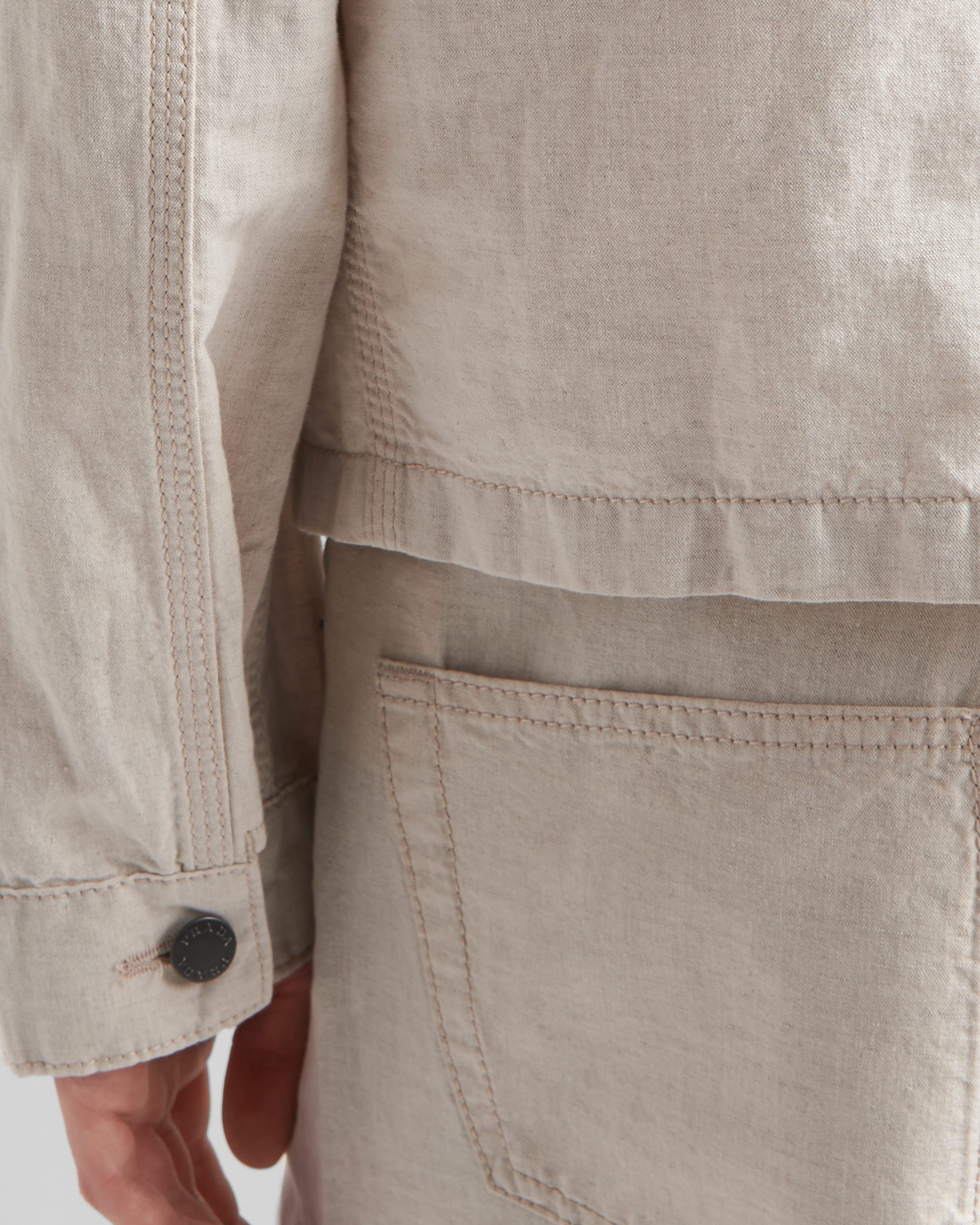Chambray blouson jacket - 3