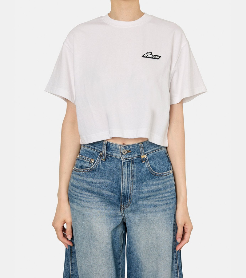 We11done CROPPED LOGO T-SHIRT outlook