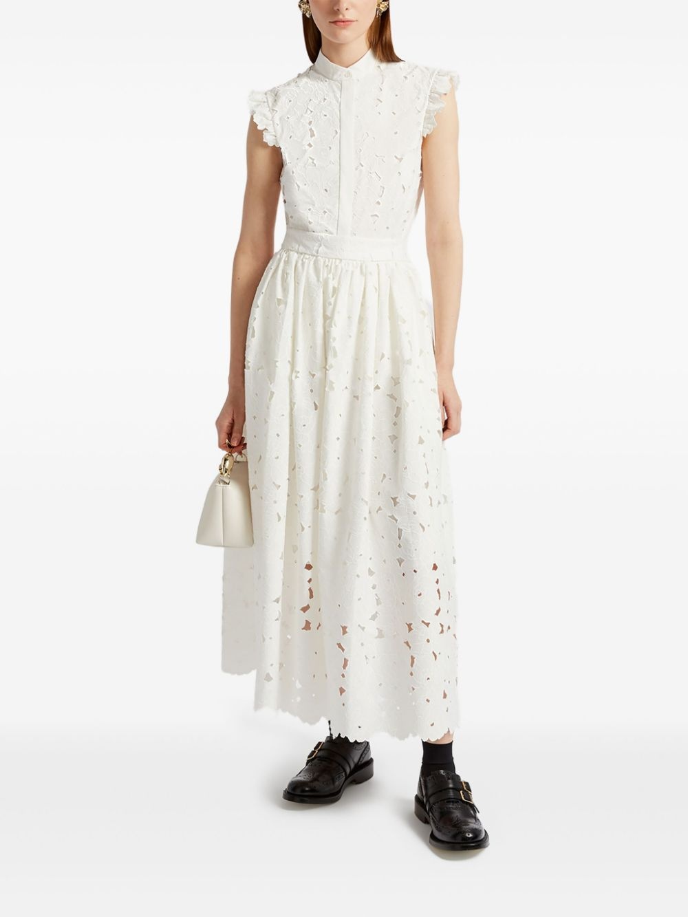gathered midi skirt - 2