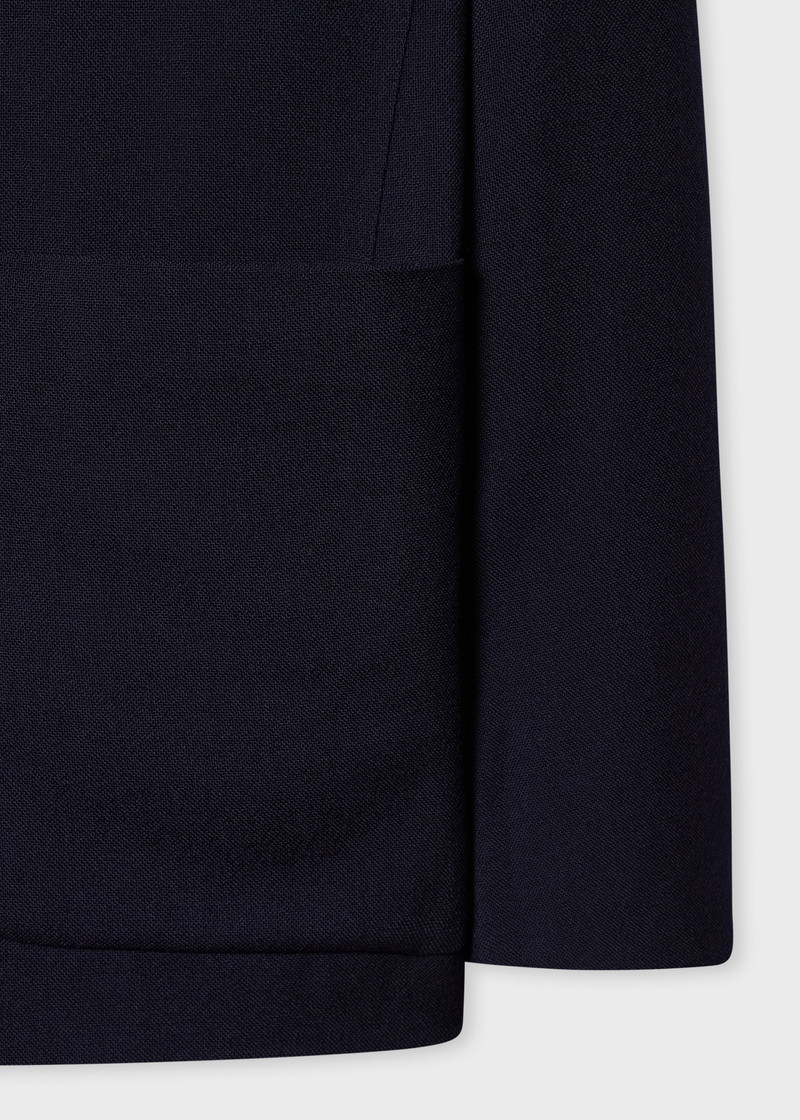 Paul Smith Navy Two-Ply Hopsack Wool Work Jacket outlook